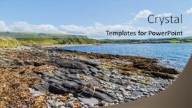  Presentation with county cork - Colorful PPT theme enhanced with picturesque-view-from-whiddy-island backdrop and a light blue colored foreground