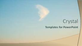  Presentation with sun rays on blue sky - Theme having picturesque-view-of-single-white background and a lemonade colored foreground