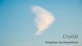  Presentation with sunny sky - Amazing slide set having picturesque-view-of-single-white backdrop and a light blue colored foreground