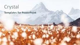  Presentation with switzerland - Presentation design with picturesque-view-on-bachalpsee-lake background and a  colored foreground