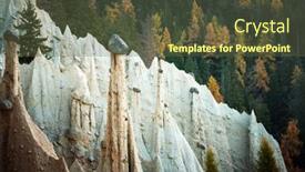  Presentation with earth - PPT theme enhanced with picturesque-view-on-natural-earth background and a tawny brown colored foreground