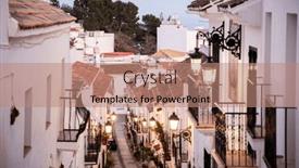  Presentation with sol - Presentation featuring picturesque-village-of-mijas-costa background and a coral colored foreground