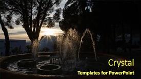  Presentation with sol - PPT layouts enhanced with picturesque-village-of-mijas-costa background and a wine colored foreground