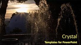  Presentation with sol - Theme with picturesque-village-of-mijas-costa background and a wine colored foreground