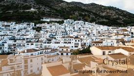  Presentation with sol - Presentation theme with picturesque-village-of-mijas-costa background and a  colored foreground