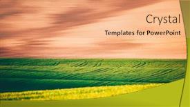  Presentation with republic day - Cool new theme with picturesque-wavy-fields-in-agricultural backdrop and a coral colored foreground