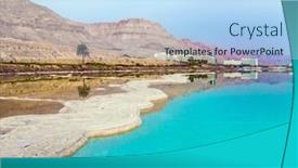  Presentation with resorts - PPT layouts consisting of picturesque-white-paths-from-evaporated background and a sky blue colored foreground