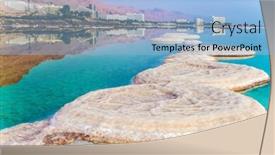  Presentation with medical tourism - Cool new slide deck with picturesque-white-paths-from-evaporated backdrop and a light blue colored foreground