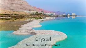  Presentation with resorts - Theme with picturesque-white-paths-from-evaporated background and a teal colored foreground