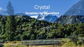  Presentation with journey - Theme featuring picturesque-wooden-bridge-over background and a teal colored foreground