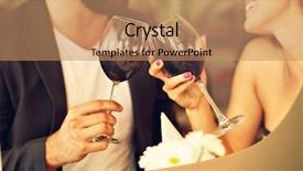  Presentation with rich - Audience pleasing PPT theme consisting of picture of romantic couple dating backdrop and a coral colored foreground