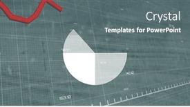  Presentation with global red - PPT theme consisting of pie-graph-and-red-graph background and a gray colored foreground