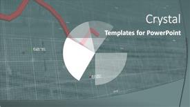  Presentation with global red - Theme enhanced with pie-graph-and-red-graph background and a gray colored foreground