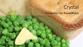  Presentation with pirple sweet potato - Cool new presentation theme with pie mashed potato and peas backdrop and a yellow colored foreground