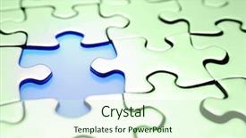 Presentation with jigsaw - PPT layouts featuring piece missing from jigsaw puzzle background and a soft green colored foreground