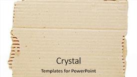  Presentation with corrugated cardboard - Audience pleasing presentation theme consisting of piece of brown corrugated cardboard backdrop and a lemonade colored foreground