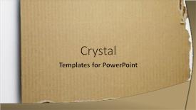  Presentation with plain - Presentation theme consisting of piece-of-brown-texture-paper background and a  colored foreground