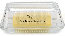  Presentation with butter - Colorful slides enhanced with piece-of-butter-in-glass backdrop and a lemonade colored foreground