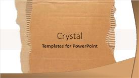  Presentation with torn paper - PPT theme with piece-of-cardboard-torn-edge background and a  colored foreground