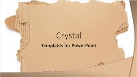  Presentation with torn paper - Slide deck having piece-of-cardboard-torn-edge background and a coral colored foreground