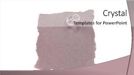  Presentation with cardboard - Theme featuring piece of cardboard with pushpin background and a white colored foreground