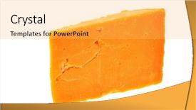  Presentation with cheddar - Cool new PPT layouts with piece of cheddar cheese isolated backdrop and a yellow colored foreground