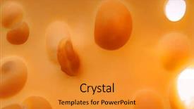  Presentation with triangle - PPT theme enhanced with piece of cheese cheese triangle background and a gold colored foreground