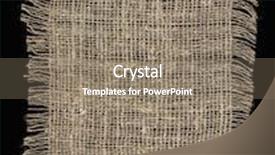  Presentation with black - Colorful presentation theme enhanced with piece of frayed burlap on black background backdrop and a gray colored foreground
