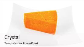  Presentation with cheddar - Cool new slides with piece of french cheddar cheese backdrop and a  colored foreground