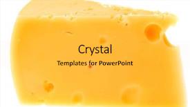  Presentation with cheese plate parmesan cheddar gouda - Slide deck featuring piece of french parmesan cheese background and a  colored foreground