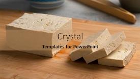  Presentation with cutting board - Audience pleasing presentation consisting of piece-of-fresh-raw-organic backdrop and a coral colored foreground