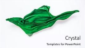  Presentation with motion design - Colorful PPT layouts enhanced with piece of green fabric backdrop and a pink colored foreground