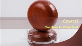  Presentation with white cheese - Presentation theme with piece-of-homemade-vacuumed-traditional background and a tawny brown colored foreground