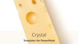  Presentation with banoffee pie cake on white - PPT theme featuring piece-of-maasdam-cheese-isolated background and a lemonade colored foreground