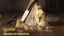  Presentation with cheese - Cool new slides with piece-of-parmesan-cheese backdrop and a tawny brown colored foreground