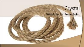  Presentation with piece of the pie - Colorful presentation theme enhanced with piece of rope coiled up backdrop and a coral colored foreground