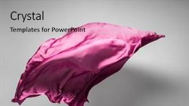  Presentation with soaring - Slide set consisting of piece of rose fabric soaring background and a  colored foreground