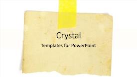  Presentation with white sheet - Beautiful slides featuring paper notice - piece of sheet backdrop and a blonde colored foreground