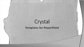  Presentation with torn paper - Presentation theme featuring piece of torn paper isolated background and a light gray colored foreground