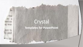  Presentation with torn paper - Amazing PPT layouts having piece of torn paper backdrop and a gray colored foreground