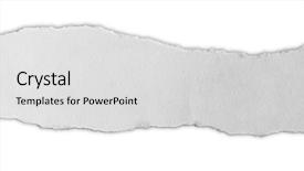  Presentation with torn paper - Beautiful slides featuring piece of torn paper backdrop and a light gray colored foreground