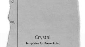  Presentation with torn paper - PPT theme enhanced with piece-of-torn-paper background and a light gray colored foreground