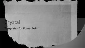 Presentation with black paper - Presentation having piece-of-torn-paper background and a light gray colored foreground