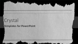  Presentation with black paper - Presentation theme having piece-of-torn-paper background and a light gray colored foreground