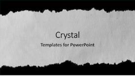  Presentation with black paper - Amazing PPT theme having piece of torn paper backdrop and a light gray colored foreground