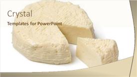  Presentation with white milk - PPT theme enhanced with piece-of-traditional-croatian-homemade background and a lemonade colored foreground