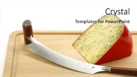  Presentation with white cheese - Amazing PPT layouts having piece of traditional frisian cheese backdrop and a  colored foreground