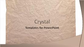  Presentation with texture - Beautiful slides featuring piece-of-wrinkled-or-crumpled backdrop and a soft green colored foreground