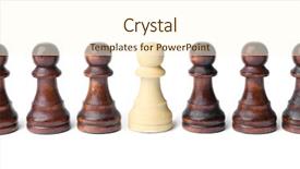  Presentation with standing out in the crowd - Slides enhanced with piece standing out from others background and a cream colored foreground