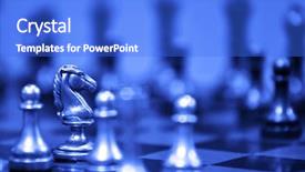  Presentation with battle - Audience pleasing slides consisting of pieces bishop knight ready backdrop and a cobalt blue colored foreground